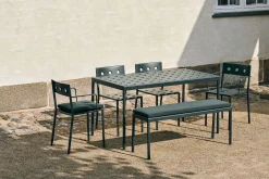 Hay Bank Balcony Metall Beige / L 165 Cm - Stahl - Beige Craie Clearance