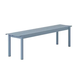 Muuto Bank Linear Metall Blau / Stahl - L 170 Cm - Hellblau Fashion