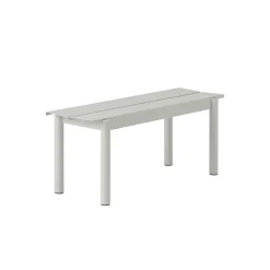 Muuto Bank Linear Metall Grau / Stahl - L 110 Cm - Hellgrau Discount