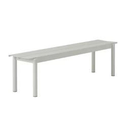 Muuto Bank Linear Metall Grau / Stahl - L 170 Cm - Hellgrau Shop