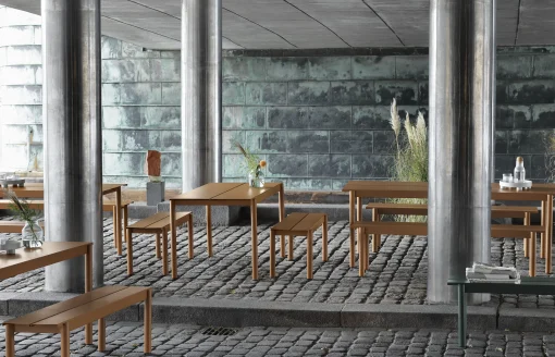 Muuto Bank Linear Metall/ Stahl - L 110 Cm - Schwarz Shop