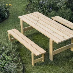 Hay Bank Weekday Holz Natur / L 190 Cm - Holz - Naturpinie Best