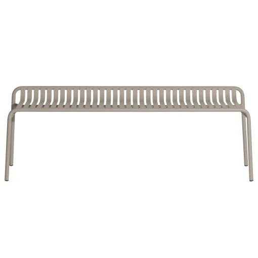 Petite Friture Bank Week-End Metall Beige / Aluminium - L 158 Cm - Dune Outlet