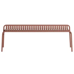 Petite Friture Bank Week-End Metall Braun / Aluminium - L 158 Cm - Terracotta Cheap
