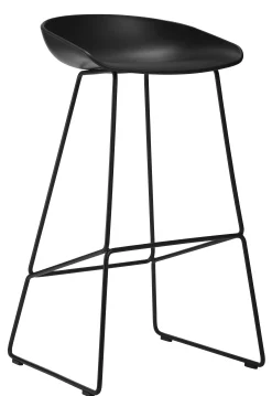 Hay Barhocker About A Stool Aas 38 Metall Plastikmaterial/ H 65 Cm - Kufengestell Aus Stahl - Schwarz Cheap