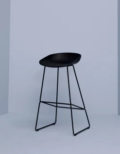 Hay Barhocker About A Stool Aas 38 Metall Plastikmaterial/ H 65 Cm - Kufengestell Aus Stahl - Schwarz Cheap