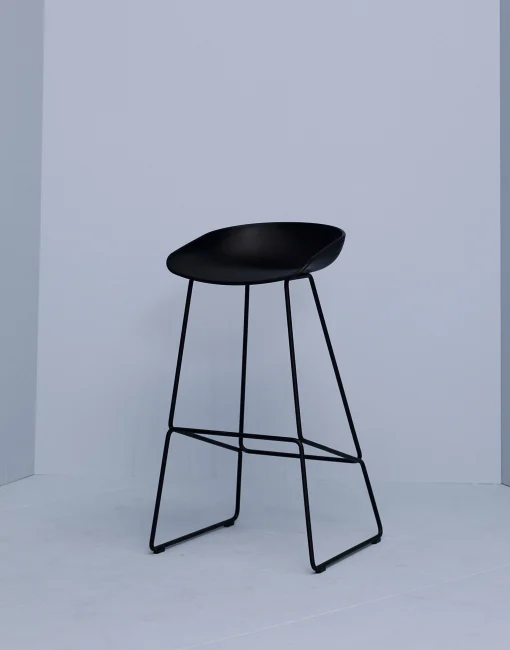 Hay Barhocker About A Stool Aas 38 Metall Plastikmaterial/ H 65 Cm - Kufengestell Aus Stahl - Schwarz Cheap