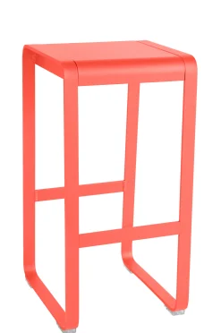 Fermob Barhocker Bellevie Metall Rot / H 75 Cm -  Aluminium - Orangerot Flash Sale