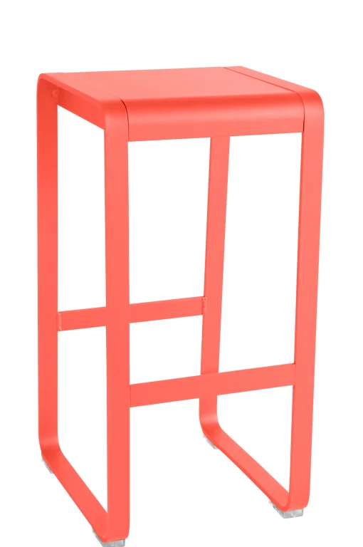 Fermob Barhocker Bellevie Metall Rot / H 75 Cm -  Aluminium - Orangerot Flash Sale