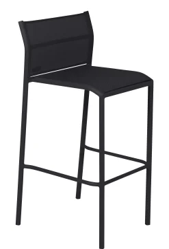 Fermob Barhocker Cadiz Metall Textil Schwarz / H 75 Cm - Lakritz Outlet