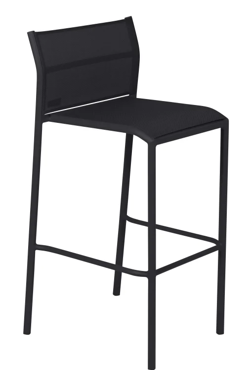 Fermob Barhocker Cadiz Metall Textil Schwarz / H 75 Cm - Lakritz Outlet