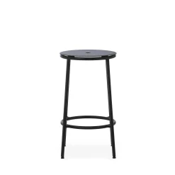 Normann Copenhagen Barhocker Circa Metall / H 65 Cm - Aluminium - Schwarz Cheap