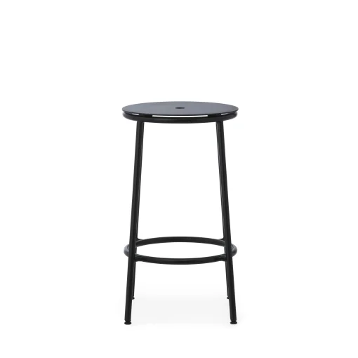 Normann Copenhagen Barhocker Circa Metall / H 65 Cm - Aluminium - Schwarz Cheap