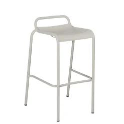 Fermob Barhocker Luxembourg Metall Grau / Aluminium - H 78 Cm - Tongrau Sale