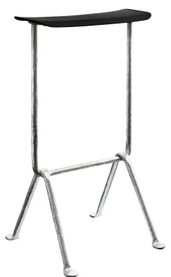 Magis Barhocker Officina Plastikmaterial Schwarz Metall / Polypropylen - H 75 Cm - Galvanisiertes Metall - Schwarz Flash Sale
