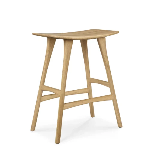 Ethnicraft Barhocker Osso Holz Natur / H 65 Cm - Eiche Natur Sale
