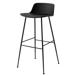 &tradition Barhocker Rely Hw86 Plastikmaterial / H 75 Cm - Recycling-Kunststoff & Stahlbeine - Schwarz Cheap