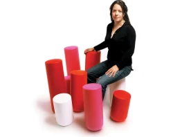 Thelermont Hupton Barhocker Sway Plastikmaterial/ H 66,5 Cm - Aus Kunststoff - Rot Flash Sale