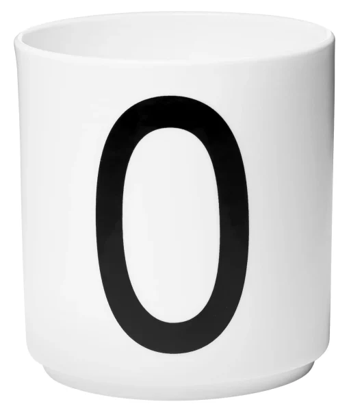 Design Letters Becher A-Z Keramik / Porzellan - Buchstabe O - Weis Store