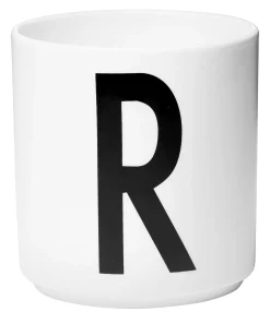 Design Letters Becher A-Z Keramik / Porzellan - Buchstabe R - Weis Cheap