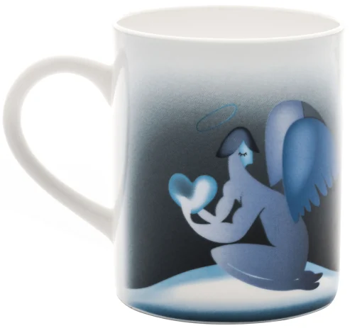 Alessi Becher Blue Christmas Keramik Blau - Blau - Weis Flash Sale