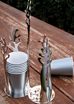 Alessi Becherhalter Mediterraneo Metall - Stahl Poliert Best
