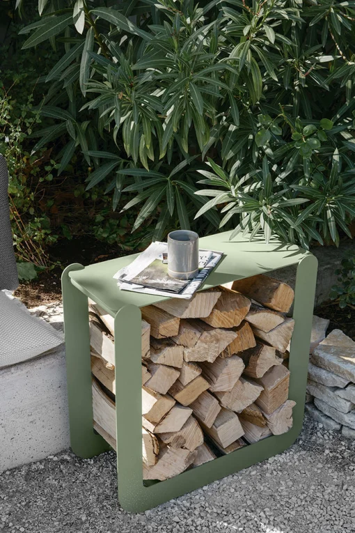 Fermob Behalter Fur Holzscheite Nevado Metall Grun / Hocker - L 60 X H 60 Cm - Kaktus Best Sale