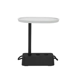 Fatboy Beistelltisch Brick Plastikmaterial Grau / 56 X 39 X H 63,5 Cm - Drehtisch - Anthrazit - Hellgrau Fashion