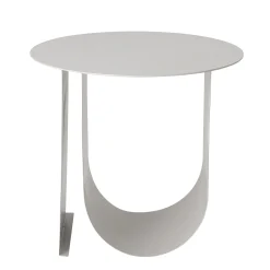 Bloomingville Beistelltisch Cher Metall Grau / O 43 Cm - Metall / Integrierter Zeitungsstander - Hellgrau Hot