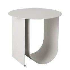 Bloomingville Beistelltisch Cher Metall Grau / O 43 Cm - Metall / Integrierter Zeitungsstander - Hellgrau Hot