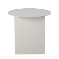 Bloomingville Beistelltisch Cher Metall Grau / O 43 Cm - Metall / Integrierter Zeitungsstander - Hellgrau Hot