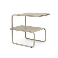 Ferm Living Beistelltisch Level Metall Beige / 55 X 35 Cm - Metall - Kaschmir Beige Discount