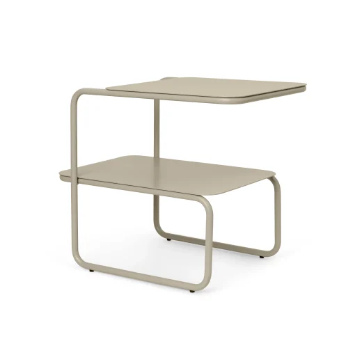 Ferm Living Beistelltisch Level Metall Beige / 55 X 35 Cm - Metall - Kaschmir Beige Discount