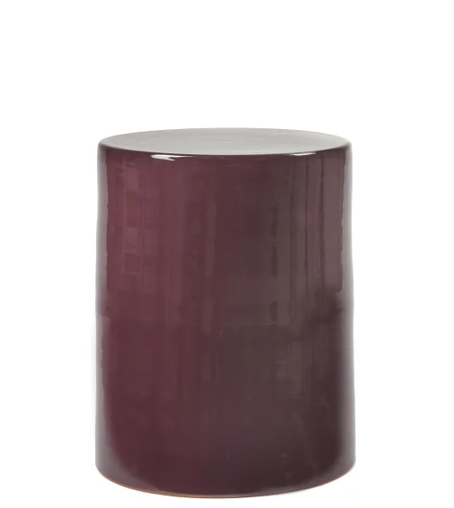 Serax Beistelltisch Pawn Keramik/ O 37 X H 46 Cm - Glasierte Terrakotta - Violett Hot