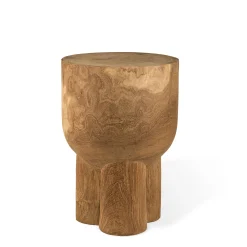Pols Potten Beistelltisch Pile/ Beistelltisch - Handgeschnitztes Holz - Holz Natur Best Sale