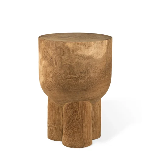Pols Potten Beistelltisch Pile/ Beistelltisch - Handgeschnitztes Holz - Holz Natur Best Sale
