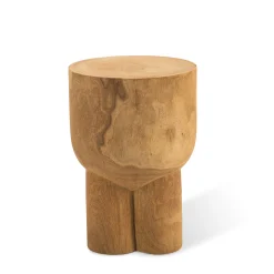 Pols Potten Beistelltisch Pile/ Beistelltisch - Handgeschnitztes Holz - Holz Natur Best Sale