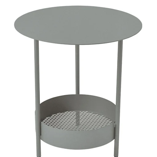Fermob Beistelltisch Salsa Metall Grau / O 50 X H 50 Cm - Gris Lapilli Hot