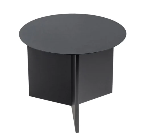 Hay Beistelltisch Slit Metal Basse Metall/ O 45 Cm X H 35,5 Cm - Schwarz Fashion