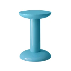 raawii Beistelltisch Thing Metall Blau / Hocker - By George Sowden / Recycling-Alu - Turkis Outlet