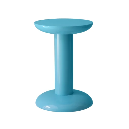 raawii Beistelltisch Thing Metall Blau / Hocker - By George Sowden / Recycling-Alu - Turkis Outlet
