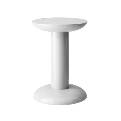 raawii Beistelltisch Thing Metall/ Hocker - By George Sowden / Recycling-Alu - Weis Best