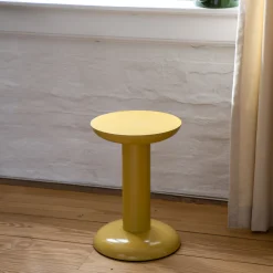 raawii Beistelltisch Thing Metall/ Hocker - By George Sowden / Recycling-Alu - Gelb Store