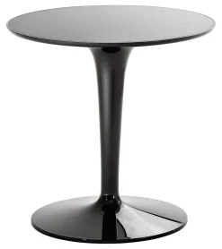 Kartell Beistelltisch Tip Top Mono Plastikmaterial Schwarz Einfarbige Ausfuhrung - Schwarz Glanzend Shop