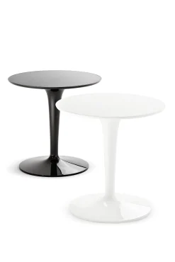 Kartell Beistelltisch Tip Top Mono Plastikmaterial Schwarz Einfarbige Ausfuhrung - Schwarz Glanzend Shop