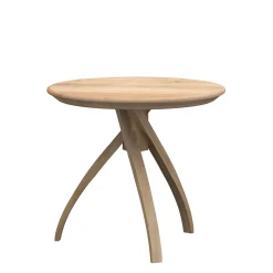 Ethnicraft Beistelltisch Twist Small Holz Natur / Eiche Massiv - O 41 Cm - Eiche Natur New