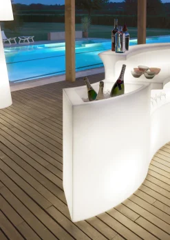 Slide Beleuchtete Bar Ice Bar Plastikmaterial- Weis New