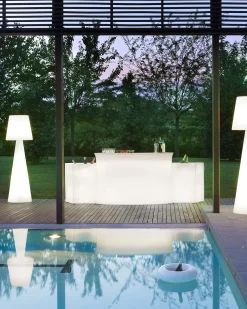 Slide Beleuchtete Bar Ice Bar Plastikmaterial- Weis New