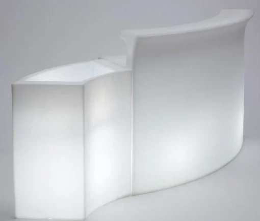 Slide Beleuchtete Bar Ice Bar Plastikmaterial- Weis New