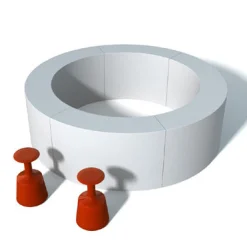 Slide Beleuchtete Bar Snack Plastikmaterialmit Integrierter Beleuchtung - Weis Outlet